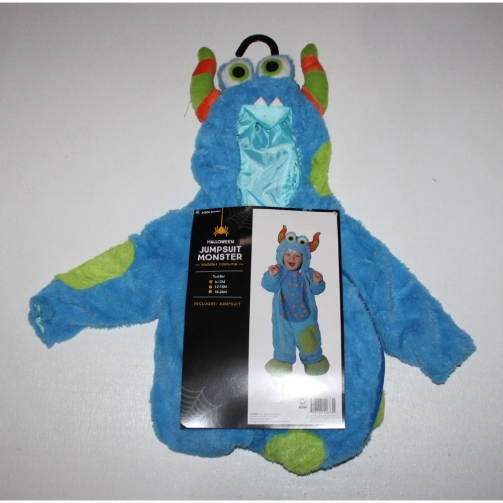 NEW MONSTER JUMPSUIT Toddler Kids Halloween Costume Size 6-12 Months